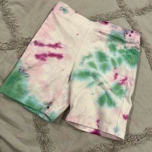 Crewcuts tie dye bike shorts